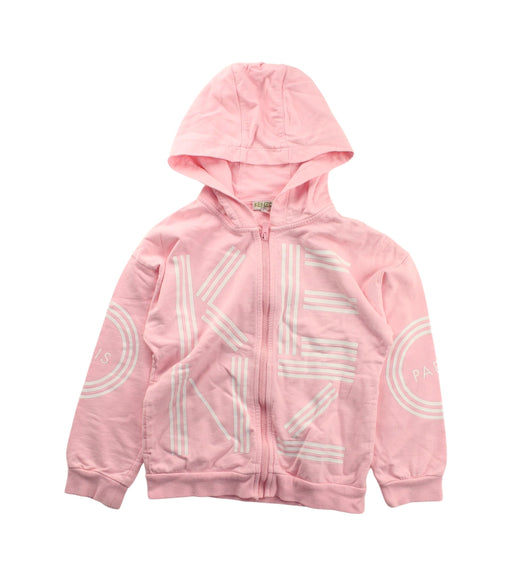 A Pink Zippered Sweatshirts from Kenzo in size 8Y for girl. (Front View)
