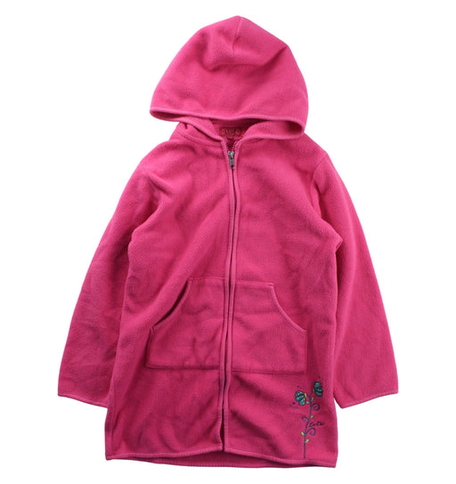 A Pink Coats from La Compagnie des Petits in size 6T for girl. (Front View)