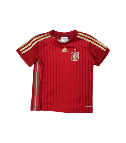 A Red Shorts Sets from Adidas in size 12-18M for boy. (Front View)