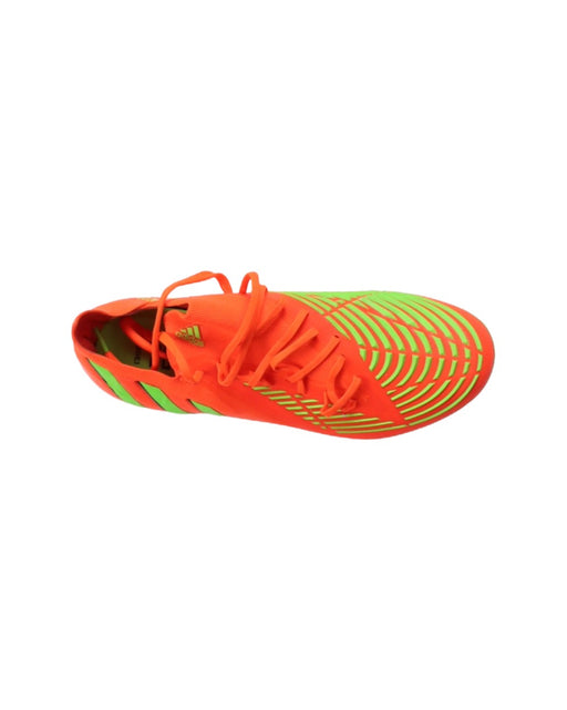A Orange Cleats/Soccer Shoes from Adidas in size 14Y for boy. (Front View)