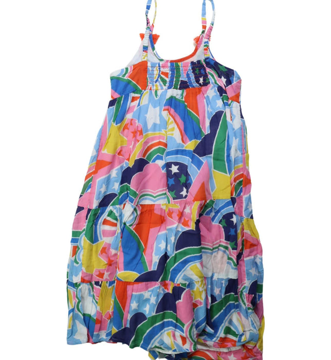 A Multicolour Sleeveless Dresses from Boden in size 8Y for girl. (Back View)