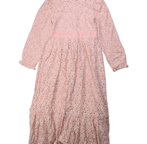 A Pink Long Sleeve Dresses from Bonpoint in size 8Y for girl. (Front View)