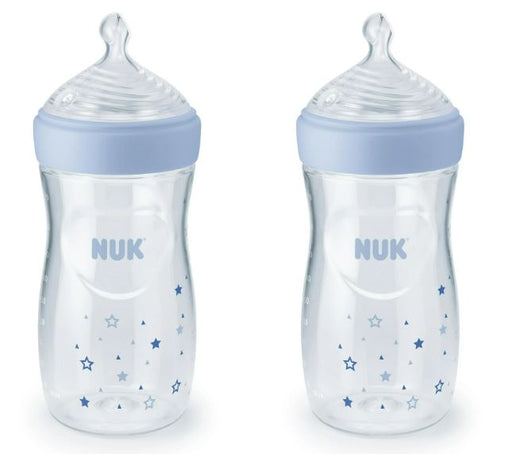 A Blue Utensils & Containers from Nuk in size 0-3M for neutral. (Front View)