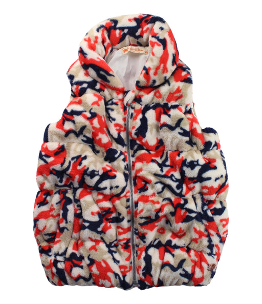 A Multicolour Outerwear Vests from As Know As Ponpoko in size 7Y for girl. (Front View)