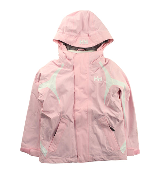 A Pink Lightweight Jackets from Helly Hansen in size 8Y for girl. (Front View)