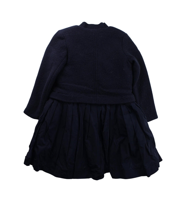 A Blue Long Sleeve Dresses from No Added Sugar in size 5T for girl. (Back View)