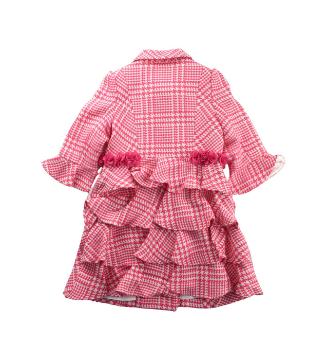 A Pink Long Sleeve Dresses from Nicholas & Bears in size 6T for girl. (Back View)