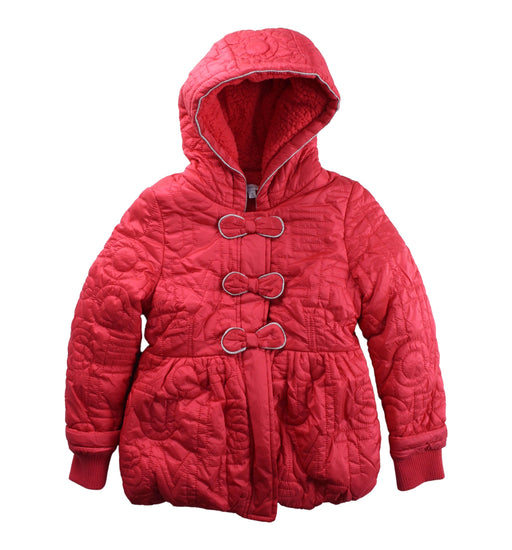 A Red Coats from Little Marc Jacobs in size 6T for girl. (Front View)