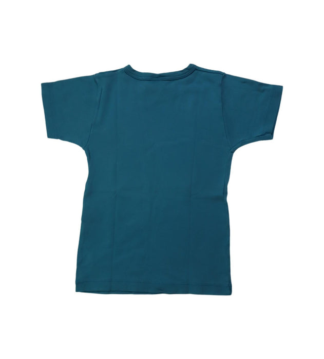 A Blue Short Sleeve T Shirts from Petit Bateau in size 6T for girl. (Back View)