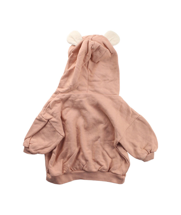 A Peach Hooded Sweatshirts from Happy Prince in size 6-12M for girl. (Back View)