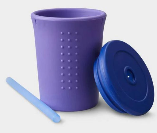 A Purple Utensils & Containers from SiliKids in size O/S for neutral. (Front View)