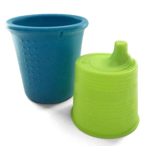 A Teal Utensils & Containers from SiliKids in size O/S for neutral. (Front View)