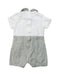 A Grey Short Sleeve Rompers from Nicholas & Bears in size 6-12M for boy. (Back View)