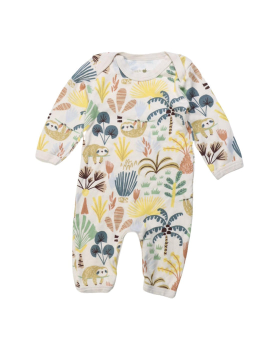 A Multicolour Long Sleeve Jumpsuits from Apple Park in size 6-12M for girl. (Front View)