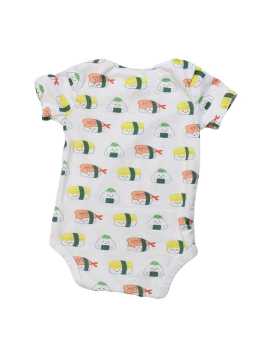 A Multicolour Short Sleeve Bodysuits from The Wee Bean in size 6-12M for neutral. (Back View)