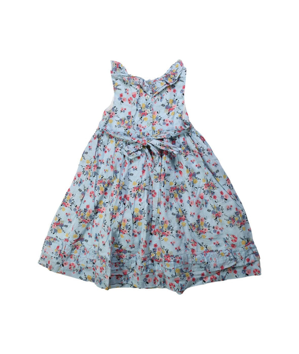 A Multicolour Sleeveless Dresses from Laura Ashley in size 4T for girl. (Back View)