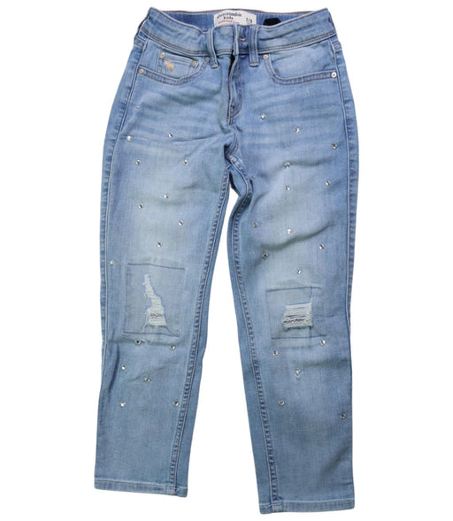 A Blue Jeans from Abercrombie & Fitch in size 7Y for girl. (Front View)