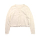 A White Cardigans from Petit Bateau in size 6T for girl. (Front View)