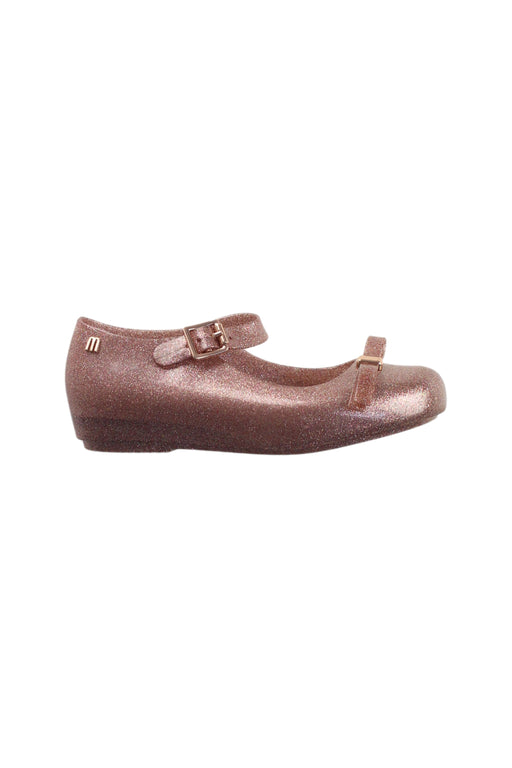 A Metallic Flats from Mini Melissa in size EU31 for girl. (Front View)