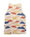 A Beige Sleeveless T Shirts from Petit Bateau in size 8Y for boy. (Back View)