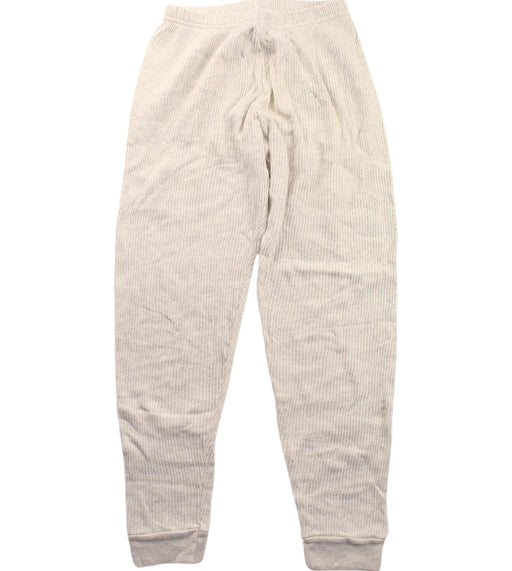 A White Sweatpants from Petit Bateau in size 8Y for girl. (Front View)