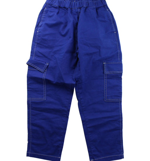 A Blue Casual Pants from Petit Bateau in size 8Y for boy. (Front View)