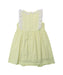 A Yellow Sleeveless Dresses from Chickeeduck in size 4T for girl. (Back View)