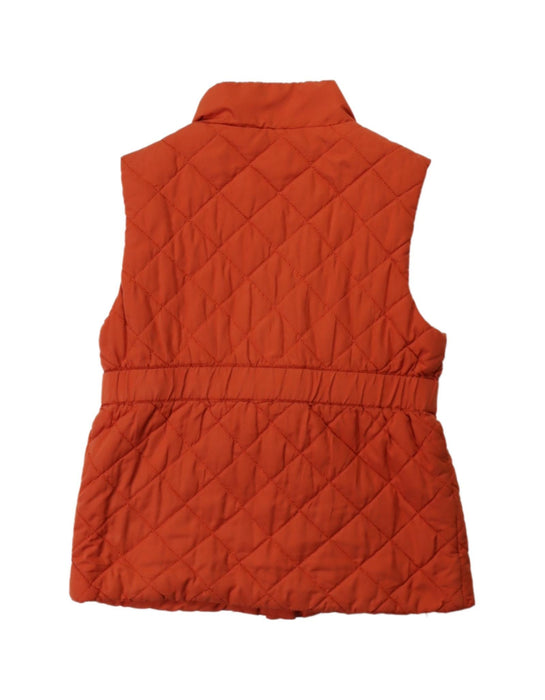 A Orange Outerwear Vests from Janie & Jack in size 2T for girl. (Back View)