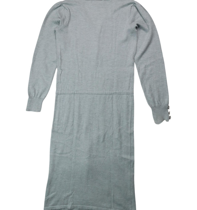 A Grey Sweater Dresses from Excuse My French in size 10Y for girl. (Back View)