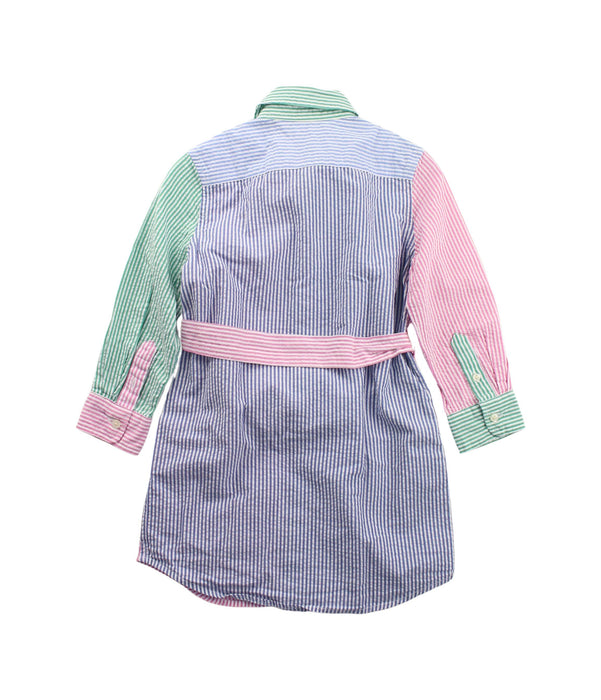 A Multicolour Long Sleeve Dresses from Polo Ralph Lauren in size 3T for girl. (Back View)