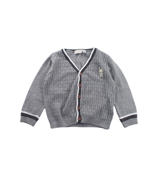 A Grey Cardigans from Chicco in size 12-18M for boy. (Front View)