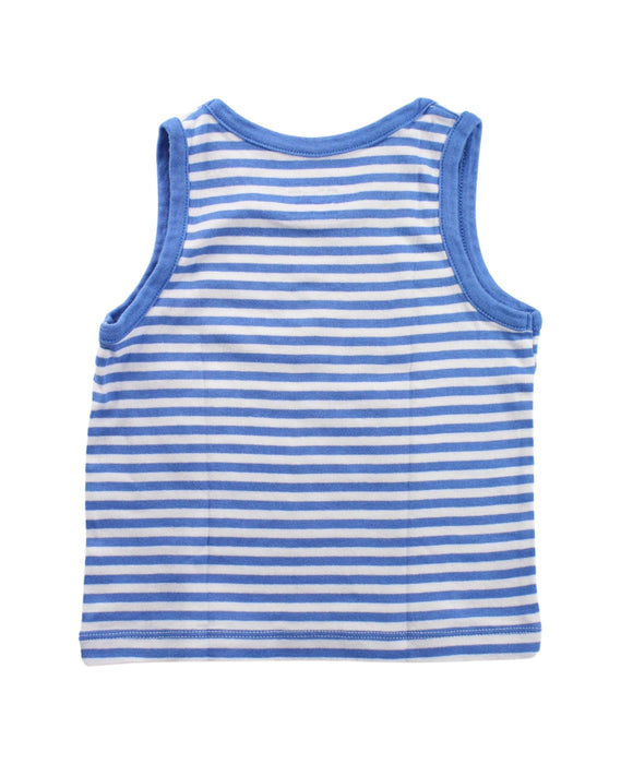 A Blue Sleeveless T Shirts from Jojo Maman Bébé in size 18-24M for boy. (Back View)