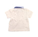 A White Short Sleeve Polos from Momonittu in size 2T for boy. (Back View)