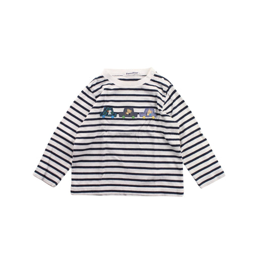 A Blue Long Sleeve T Shirts from Familiar in size 18-24M for boy. (Front View)