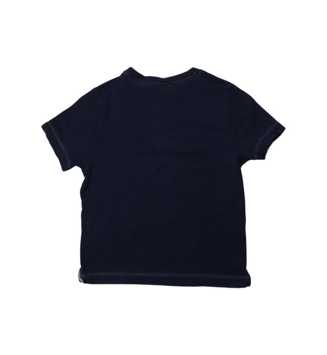 A White Short Sleeve T Shirts from Petit Bateau in size 6T for boy. (Back View)