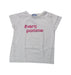 A White Short Sleeve T Shirts from Jacadi in size 6T for girl. (Front View)