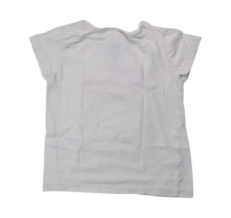 A White Short Sleeve T Shirts from Jacadi in size 6T for girl. (Back View)