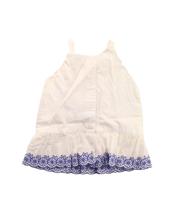 A White Sleeveless Dresses from Janie & Jack in size 3T for girl. (Back View)