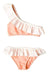 A Pink Bikinis from Folpetto in size 5T for girl. (Front View)
