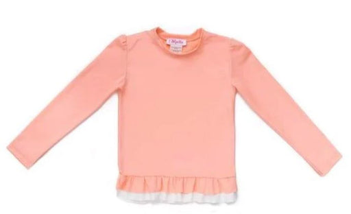 A Pink Rash Guards from Folpetto in size 12-18M for girl. (Front View)