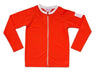 A Orange Rash Guards from Folpetto in size 9Y for boy. (Front View)