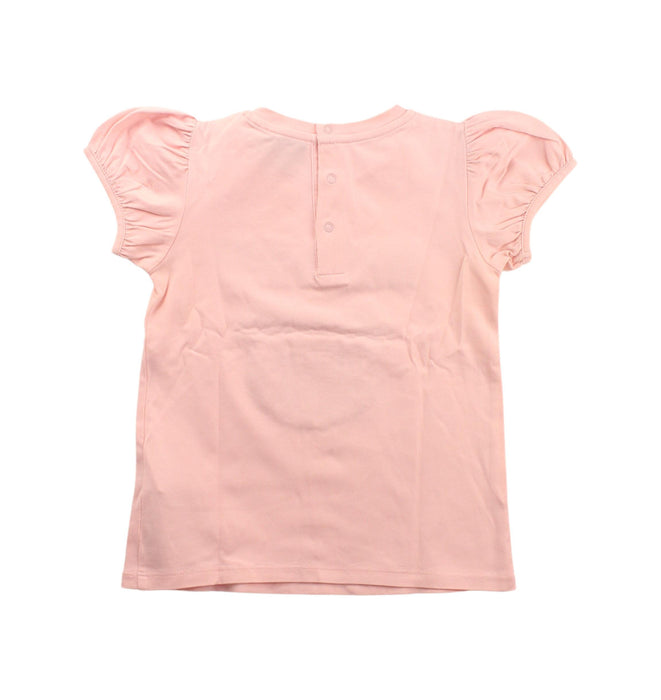 A Pink Short Sleeve Tops from Moschino in size 3T for girl. (Back View)