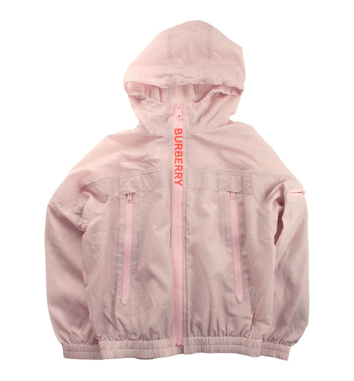 A Pink Lightweight Jackets from Burberry in size 10Y for girl. (Front View)