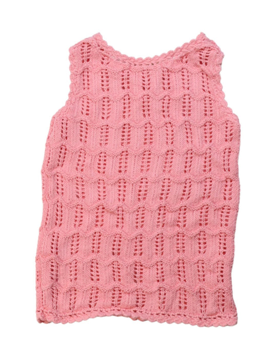 A Pink Sleeveless Tops from Bonpoint in size 8Y for girl. (Back View)