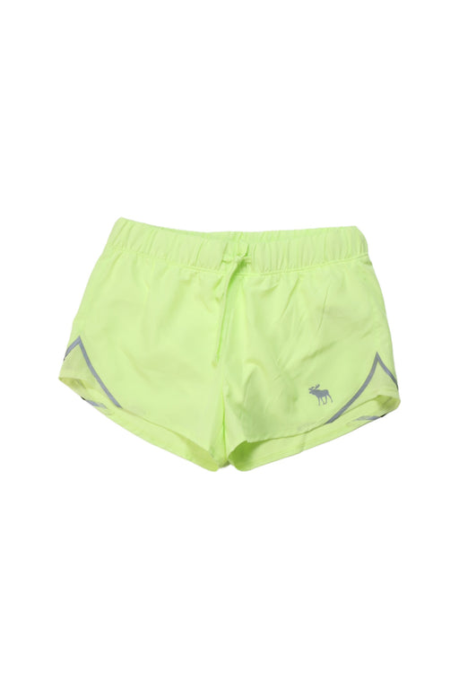 A Green Active Shorts from Abercrombie & Fitch in size 11Y for girl. (Front View)