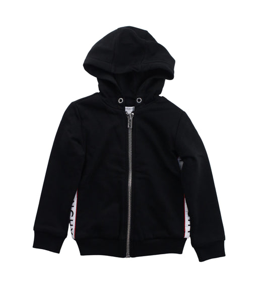 A Black Zippered Sweatshirts from Givenchy in size 4T for boy. (Front View)