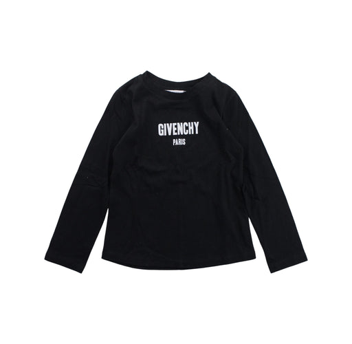 A Black Long Sleeve T Shirts from Givenchy in size 4T for boy. (Front View)