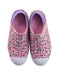 A Pink Aqua Shoes from Skechers in size 7Y for girl. (Back View)