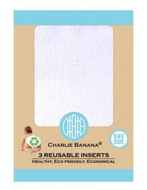 A White Cloth Diapers from Charlie Banana in size O/S for neutral. (Front View)