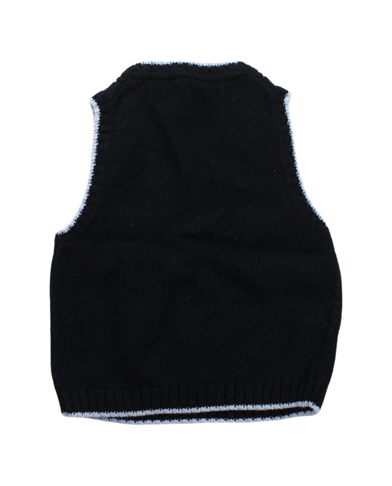 A Black Sweater Vests from Janie & Jack in size 2T for boy. (Back View)